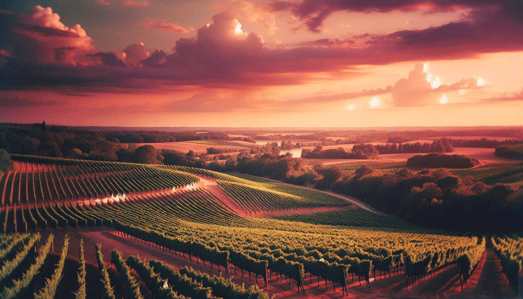 Bordeaux vineyard landscape