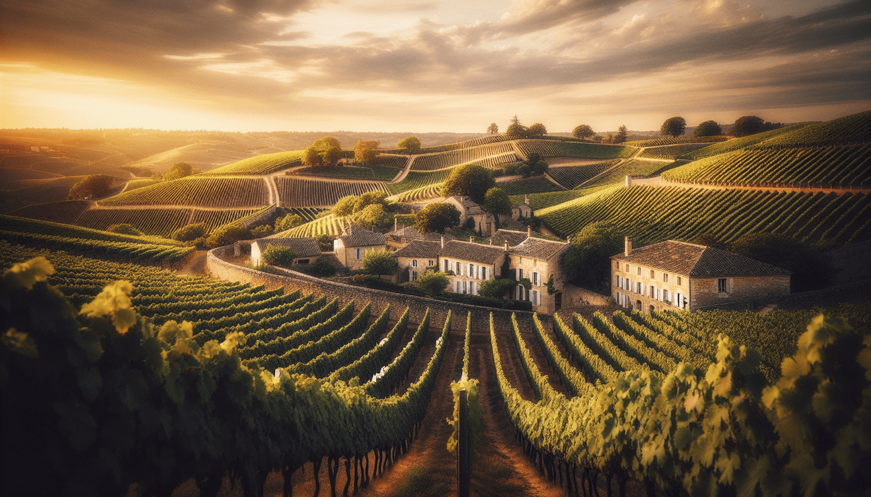 Bordeaux vineyard landscape