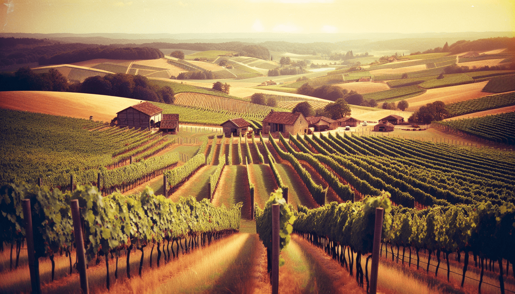 Bordeaux vineyard landscape