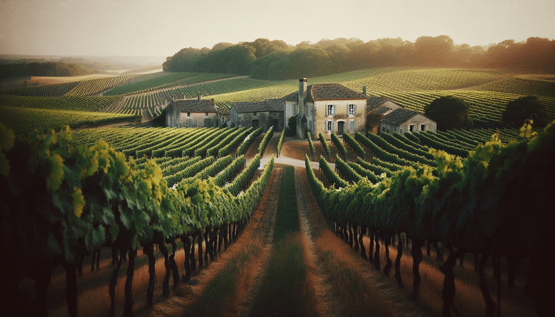 Bordeaux vineyard landscape