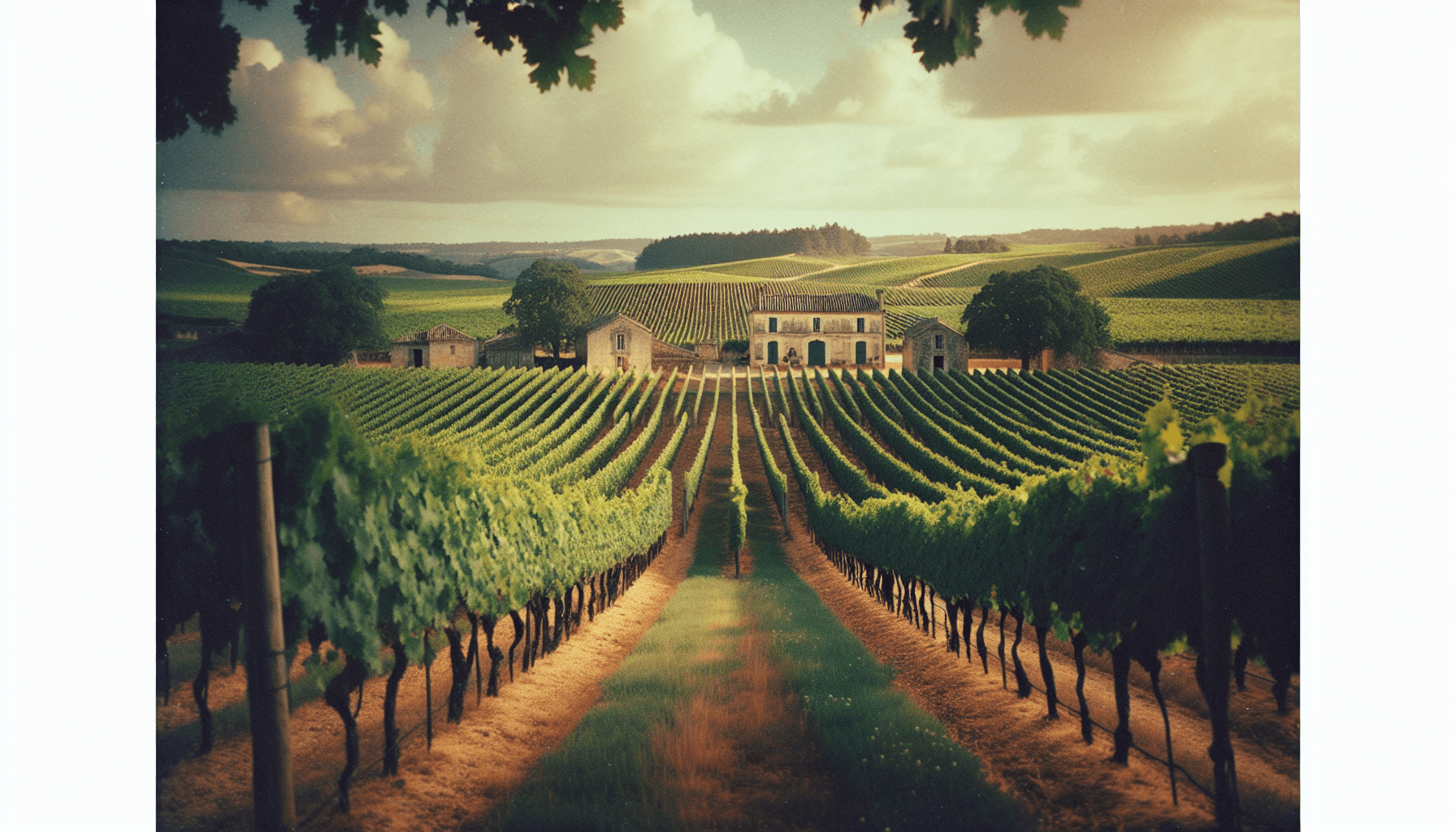 Bordeaux vineyard landscape