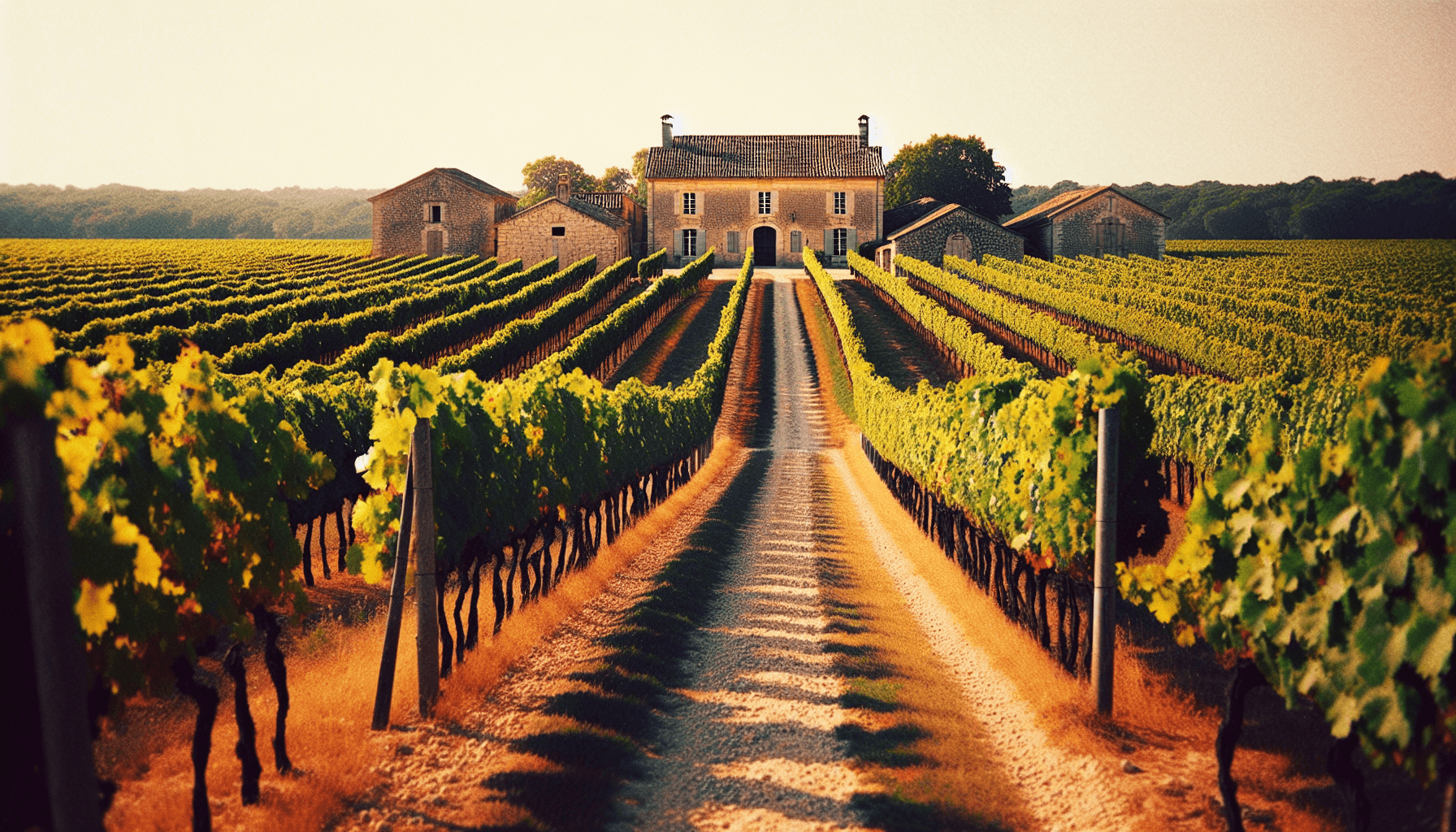 Bordeaux vineyard landscape