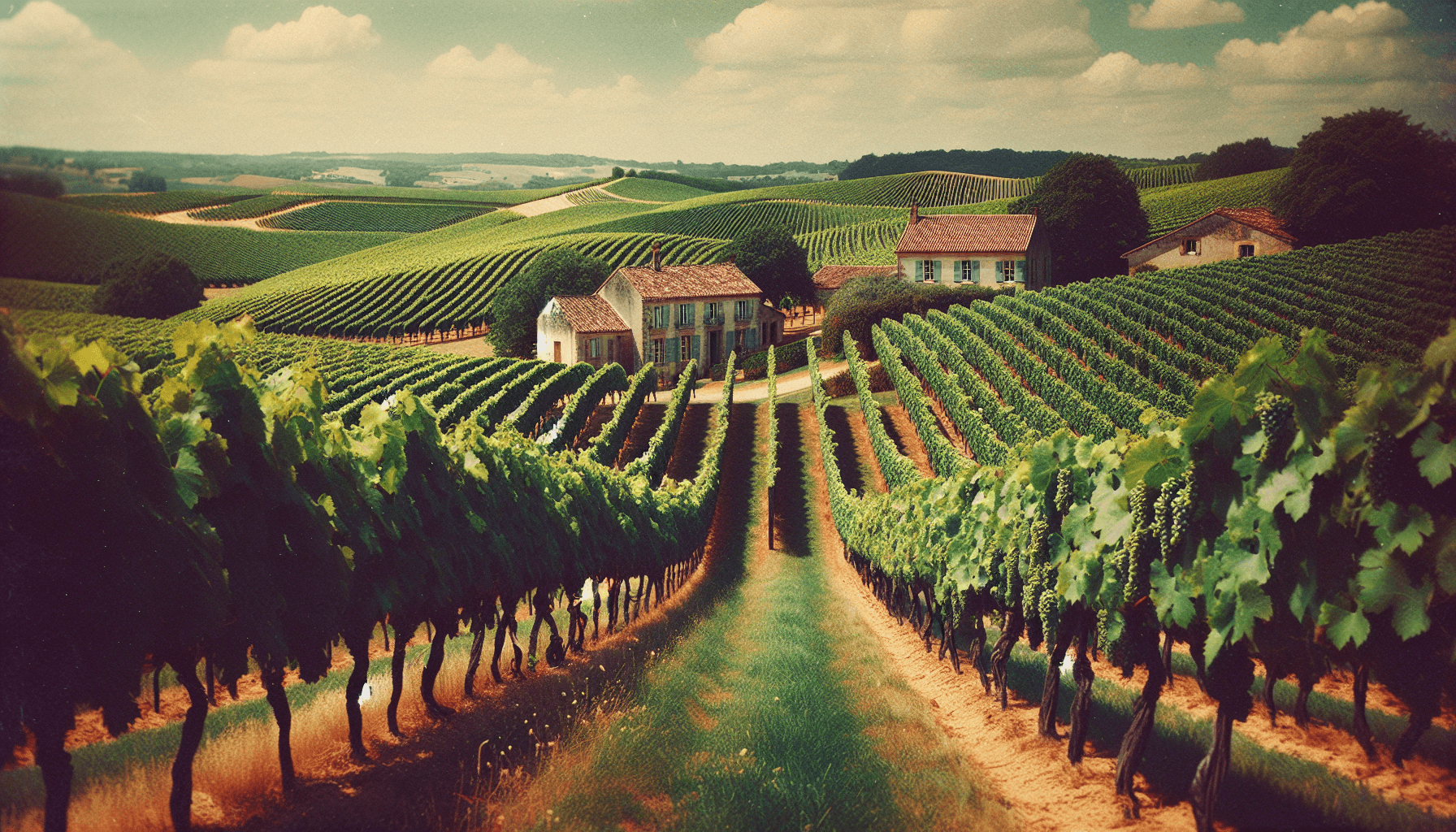 Bordeaux vineyard landscape