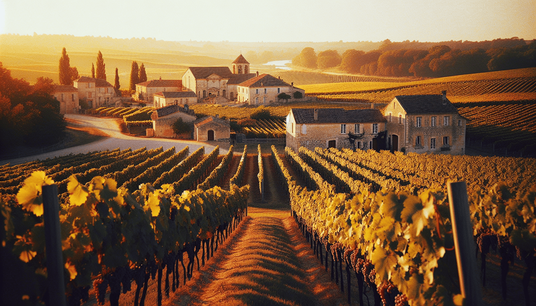 Bordeaux vineyard landscape