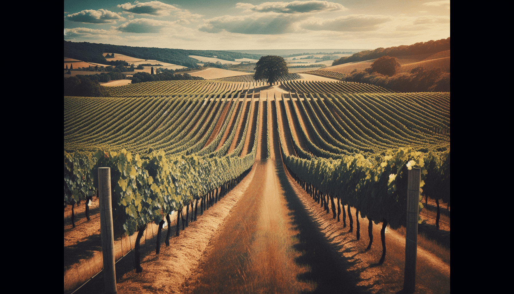 Bordeaux vineyard landscape