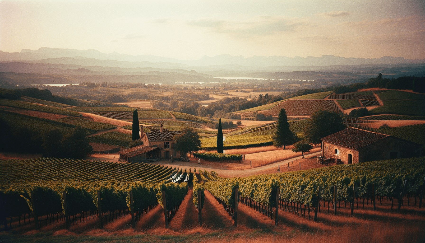 Bordeaux vineyard landscape