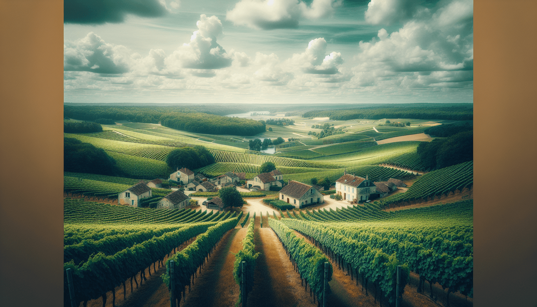 Bordeaux vineyard landscape