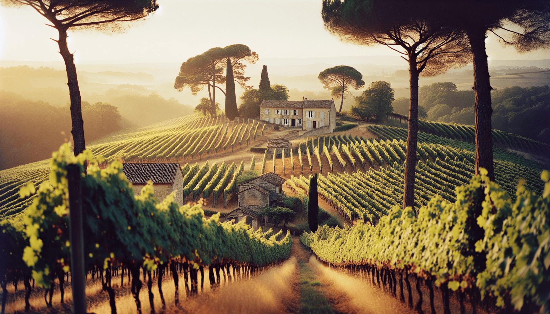 Bordeaux vineyard landscape