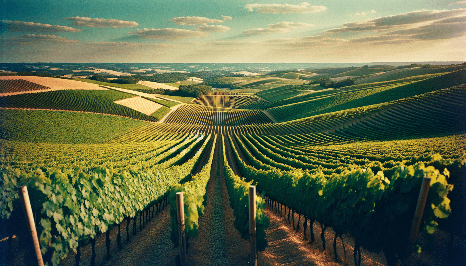 Bordeaux vineyard landscape