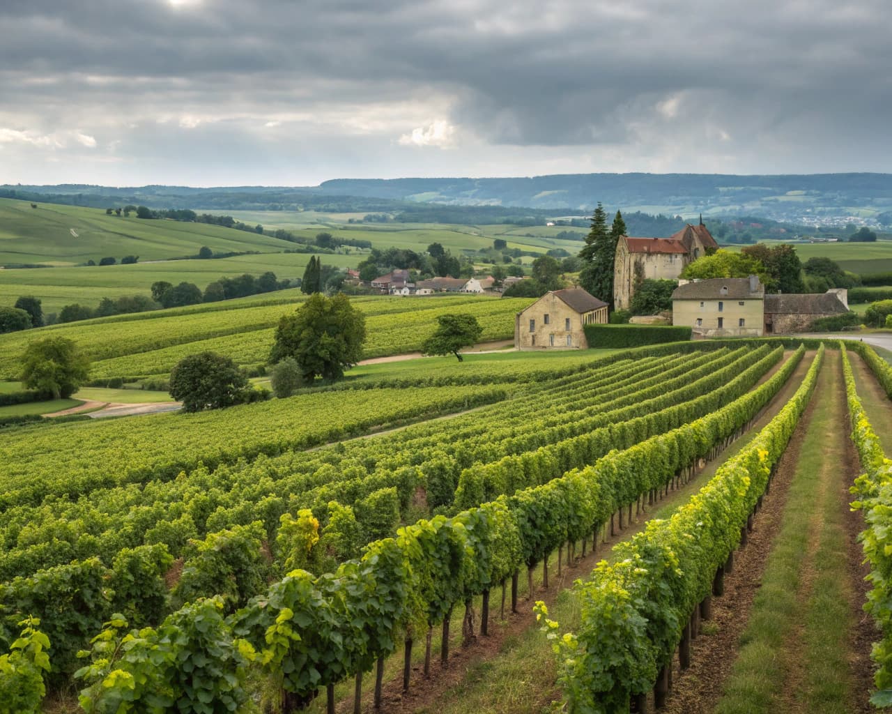 Bordeaux vineyard landscape