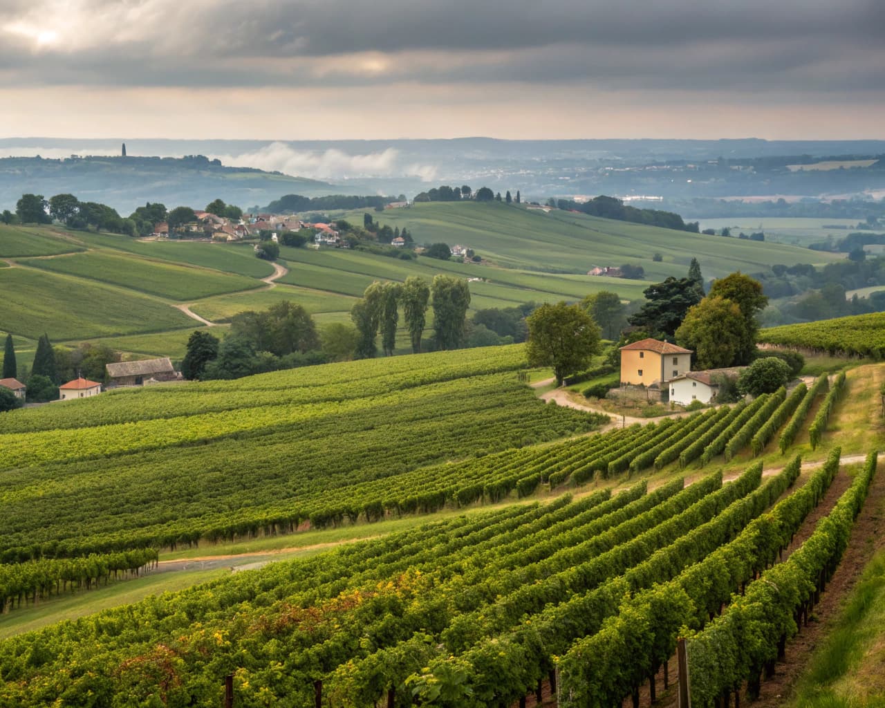 Bordeaux vineyard landscape