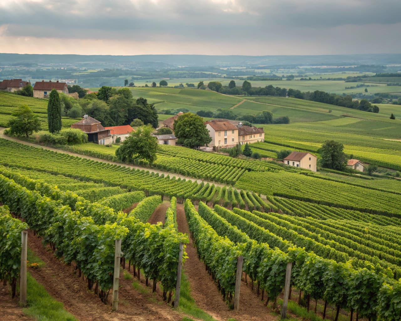 Bordeaux vineyard landscape