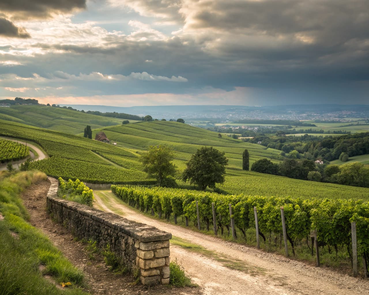 Bordeaux vineyard landscape