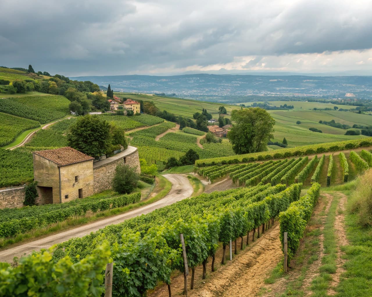 Rhône vineyard landscape