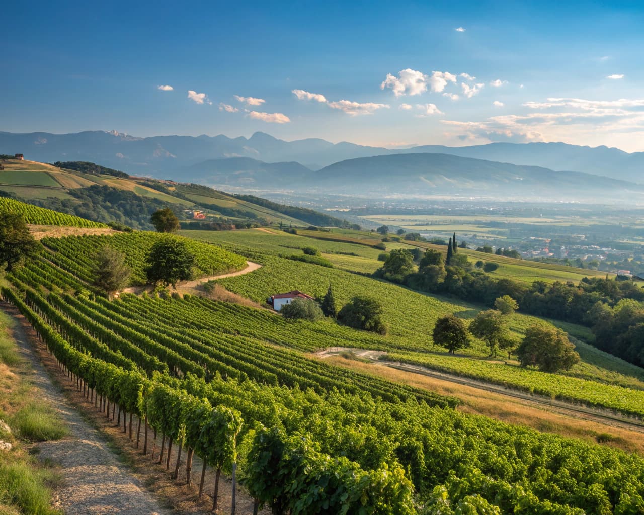 Rhône vineyard landscape