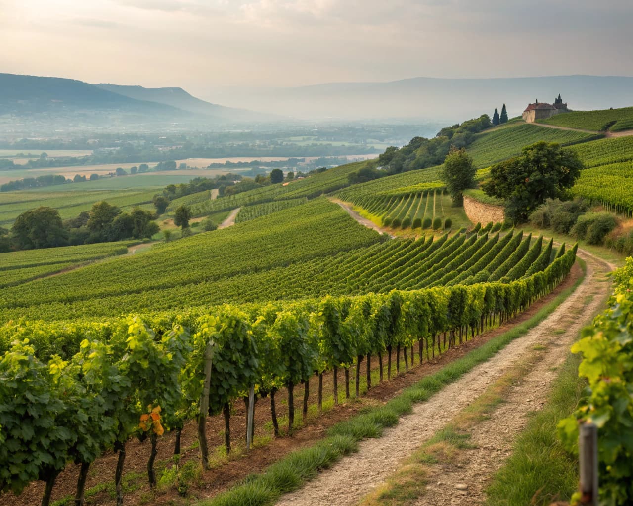 Rhône vineyard landscape