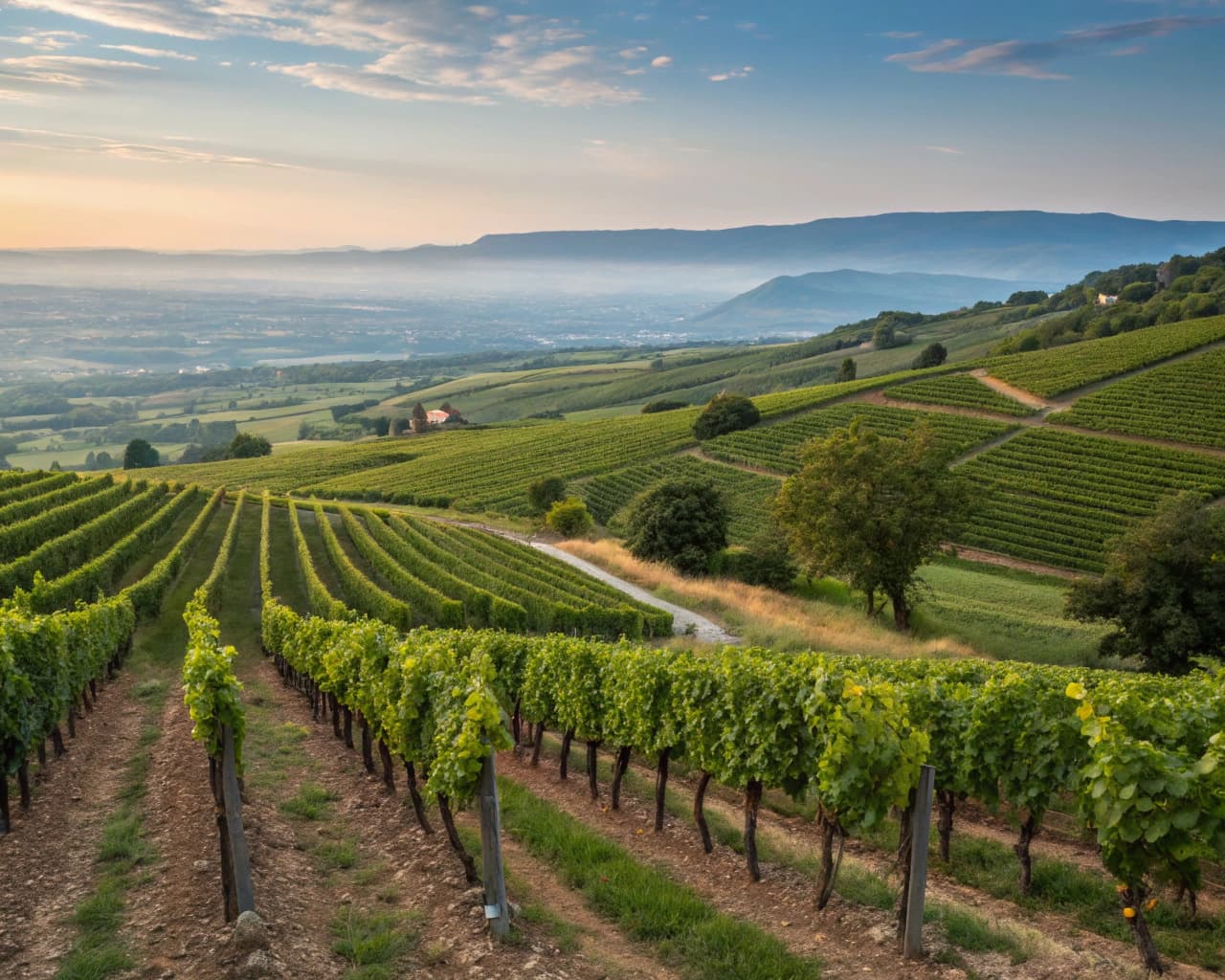 Rhône vineyard landscape