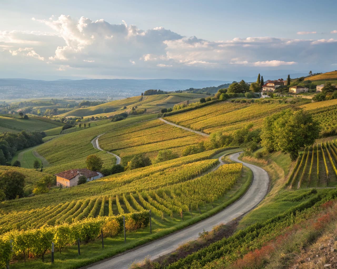 Rhône vineyard landscape