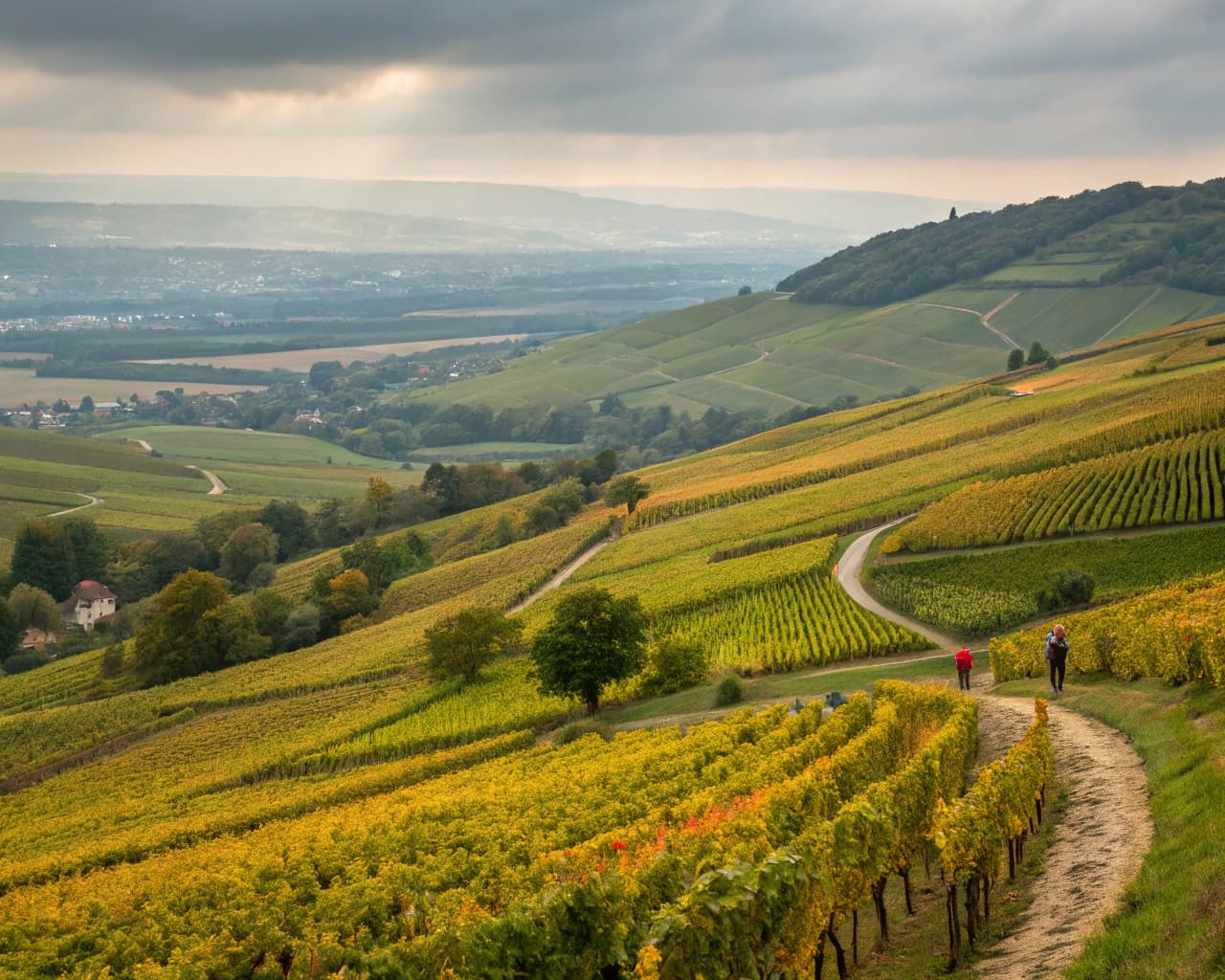 Rhône vineyard landscape