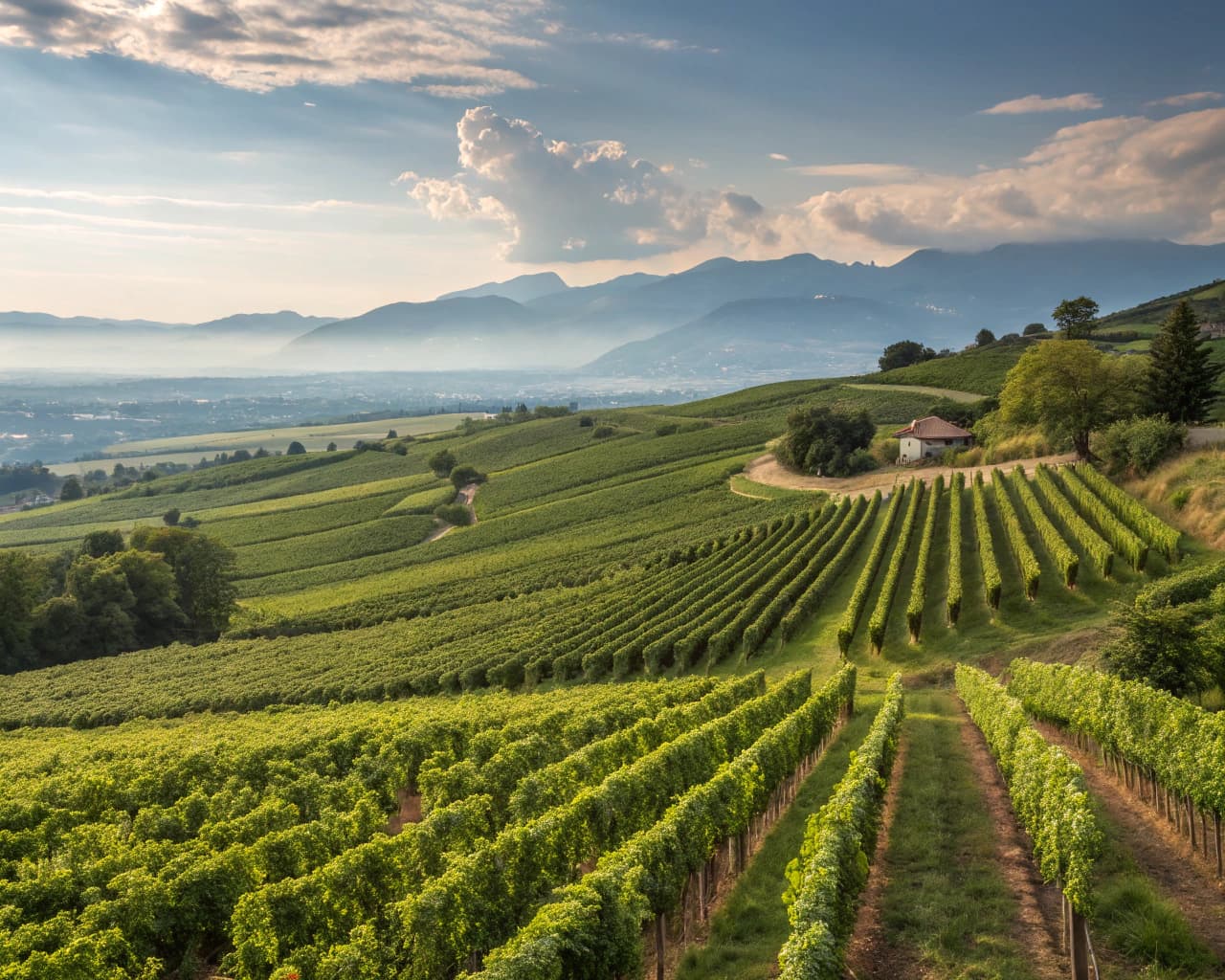 Rhône vineyard landscape