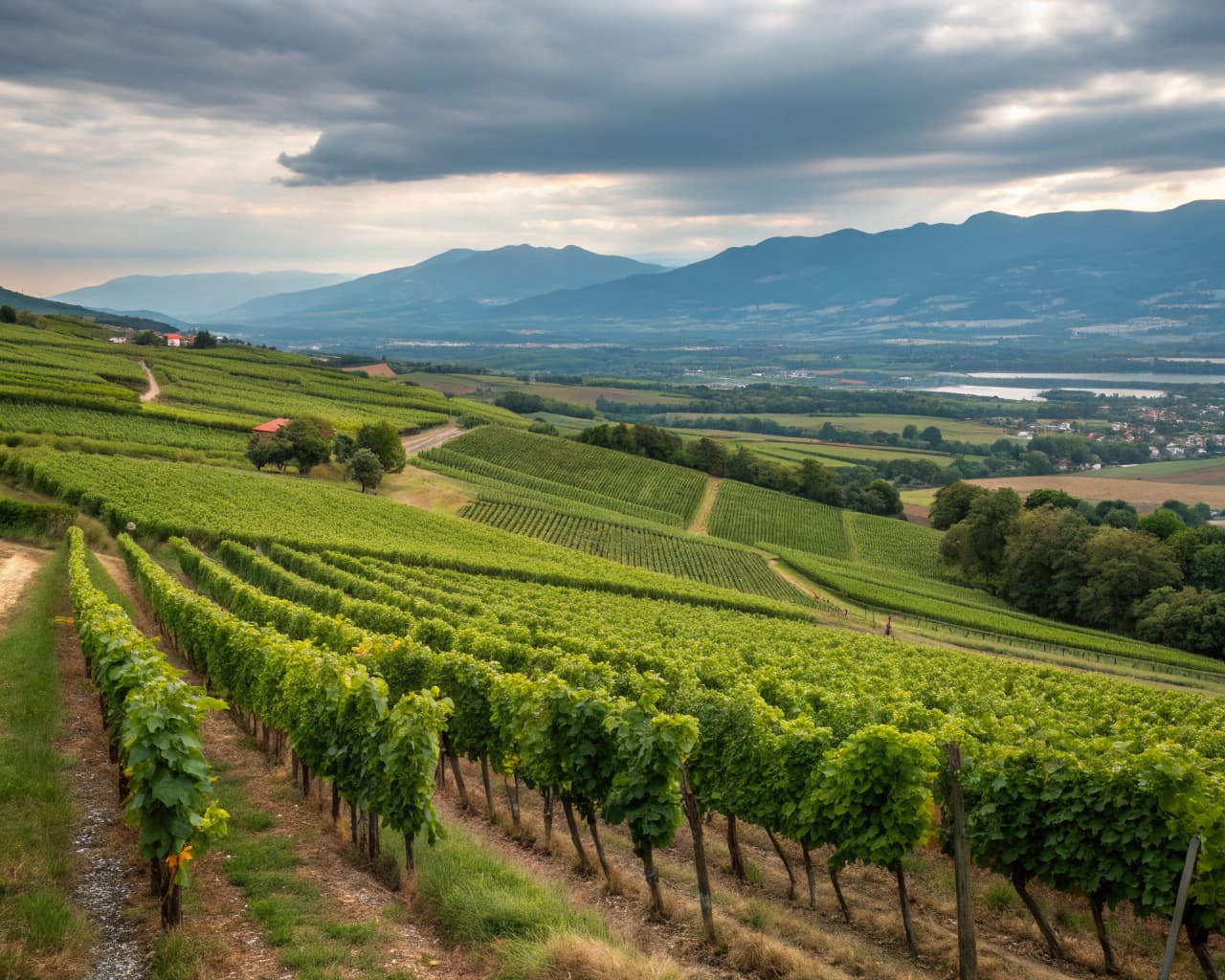 Rhône vineyard landscape