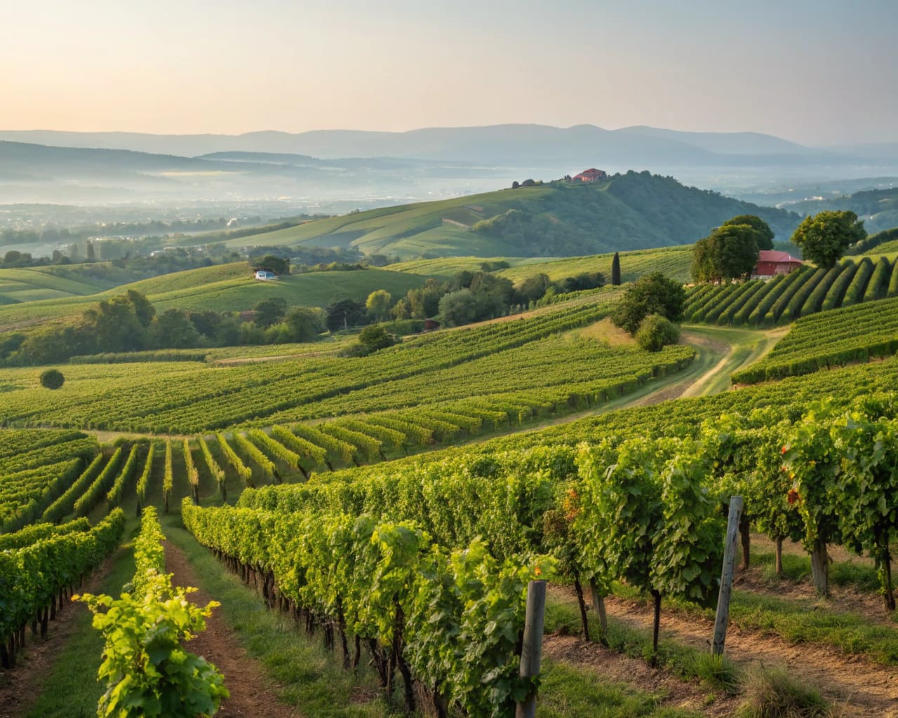 Rhône vineyard landscape