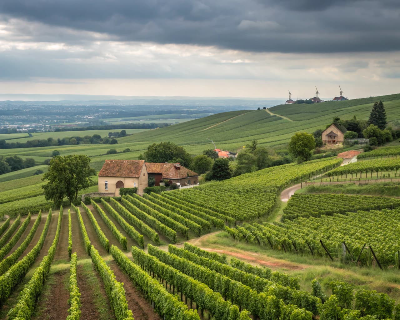 Rhône vineyard landscape