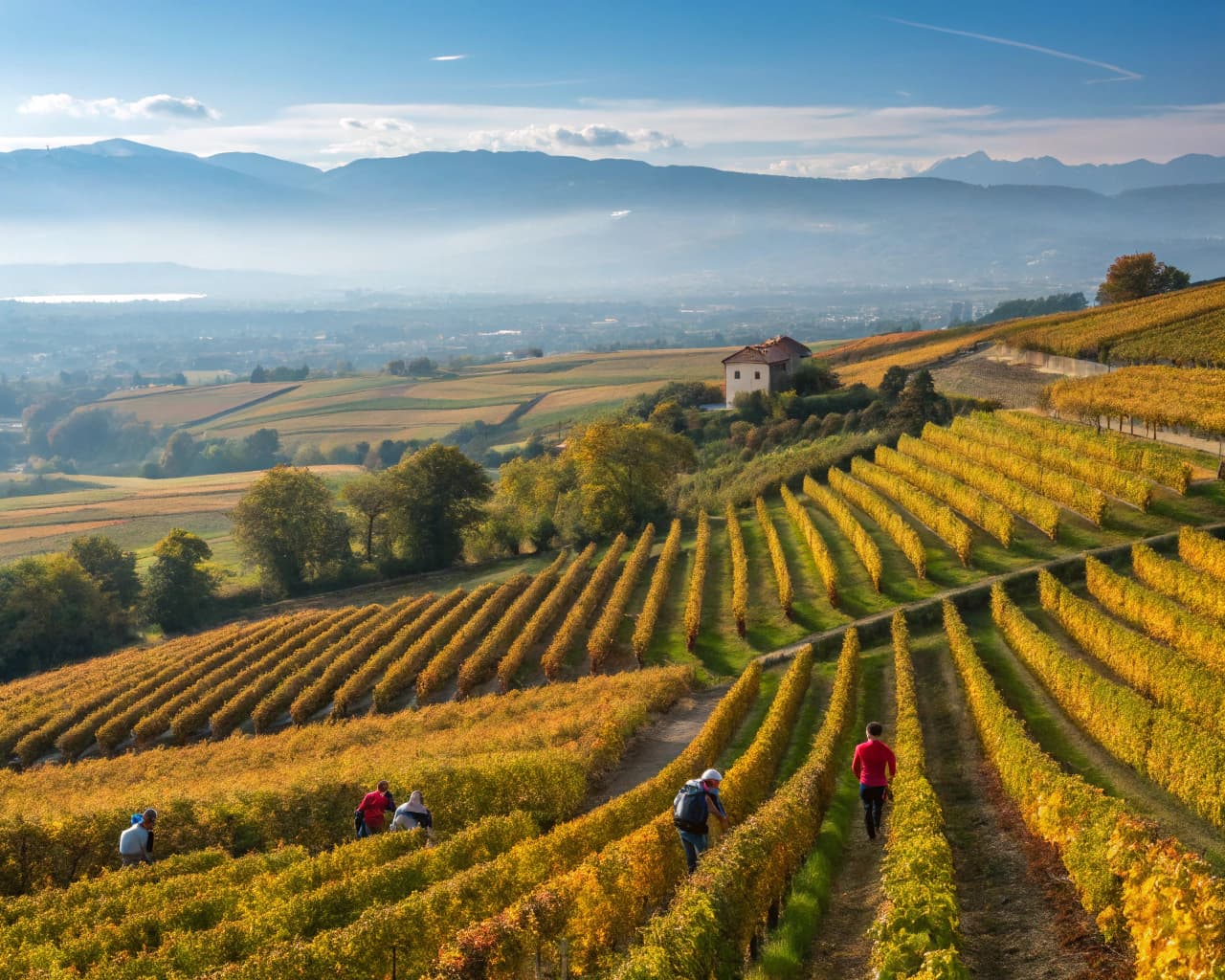 Rhône vineyard landscape