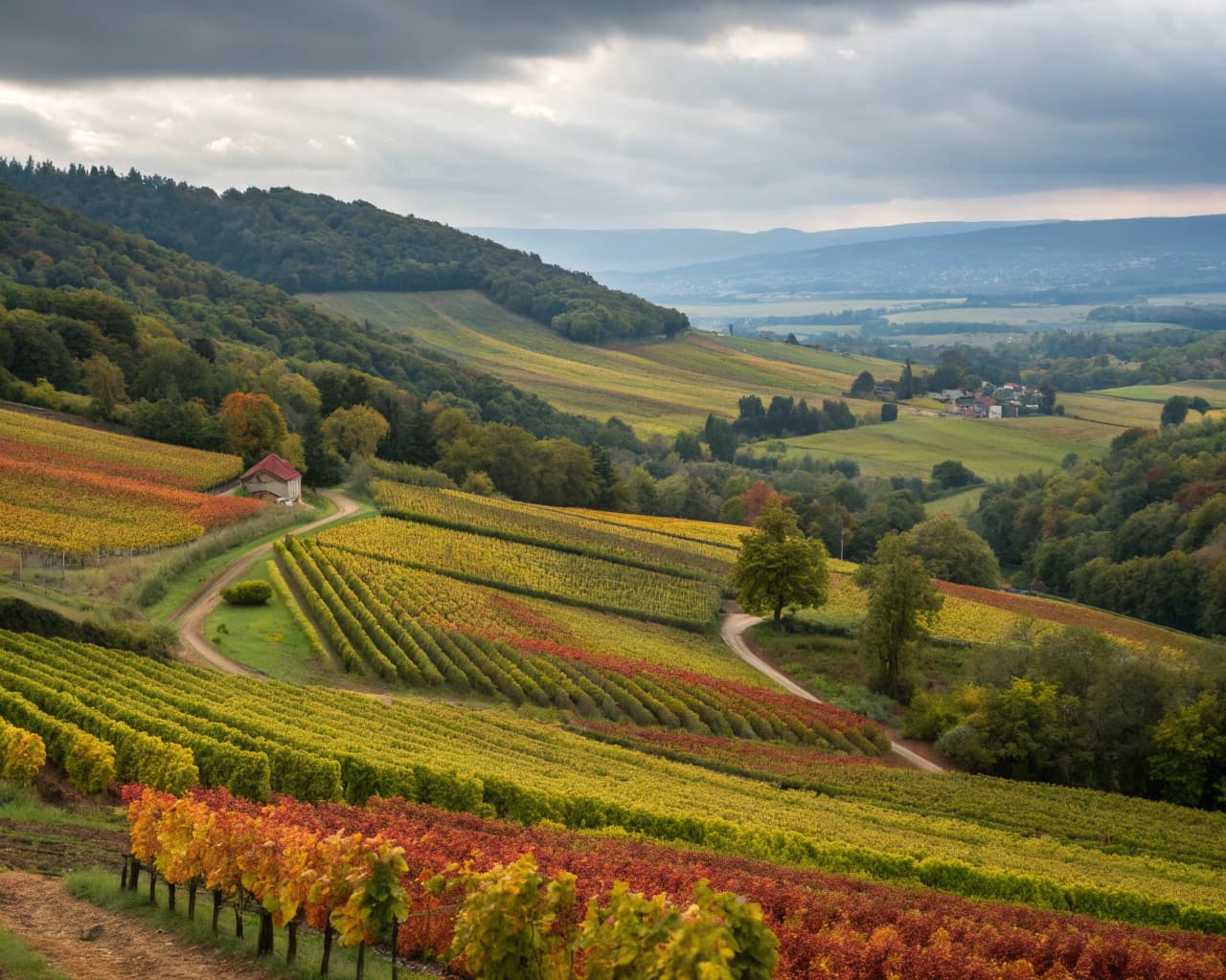 Rhône vineyard landscape